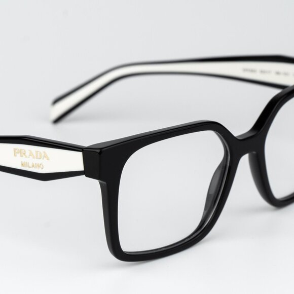 Prada Women Eyeglasses Black Square PRB03V 16K1O1 NEW AUTHENTIC - Picture 6 of 9